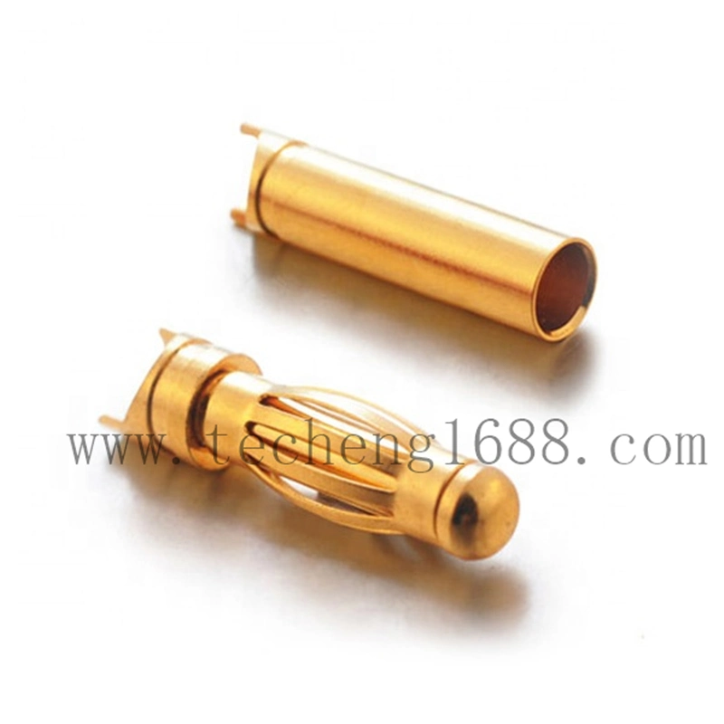 4mm Conector Banana Conector Jack Banana Conexión de Oro Cobre para Motor y Controlador de Velocidad Eléctrico