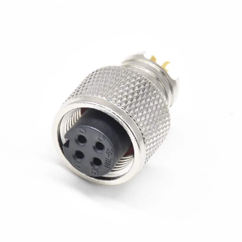 Conector Solder Tipo Femenino Moldable a Prueba de Agua Industrial Automotriz Ms-10SL2/3/4 IP67 - En uso