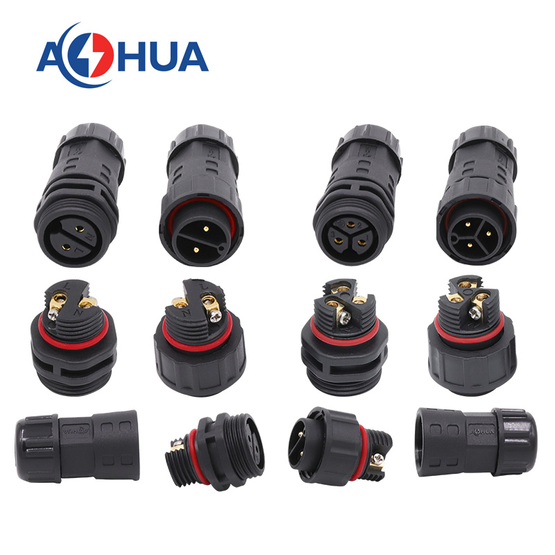 Conector de Potencia a Prueba de Agua para Ensamblaje de Motor Agrícola Exterior 2pin Masculino Femenino