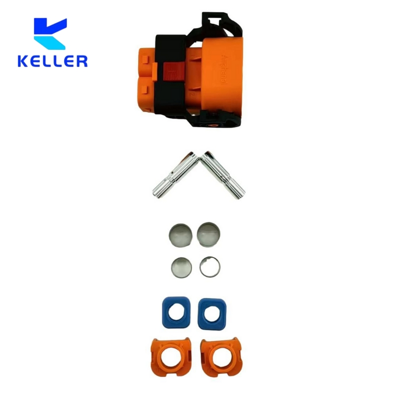 Conjunto de arnés de cableado con blindaje metálico de alta tensión Hvil 2 con conector para sistema automotriz eléctrico Hvc2p60fs1