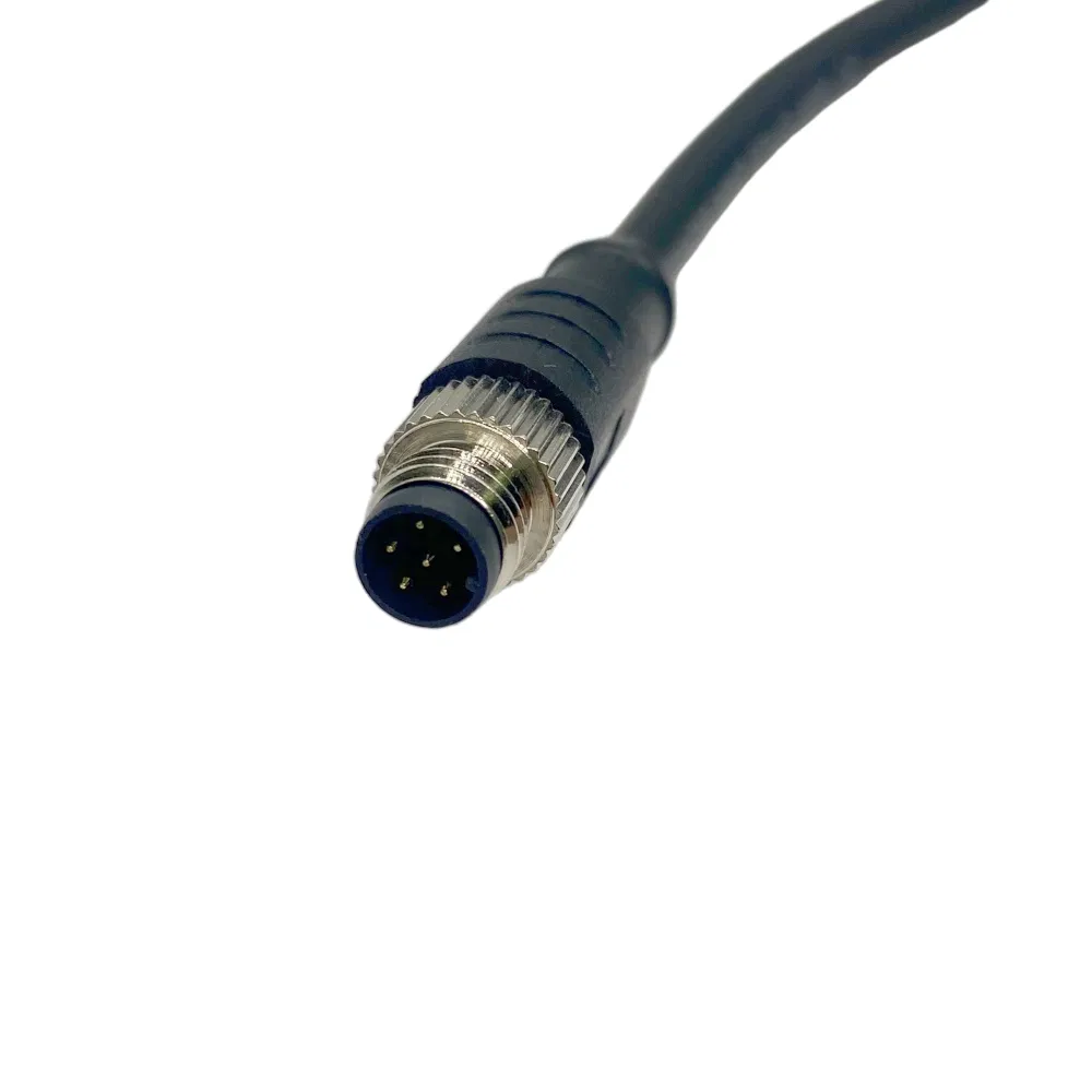 M8 6pin Moldeo Masculino IP67 Conector de Cable Sensor Circular
