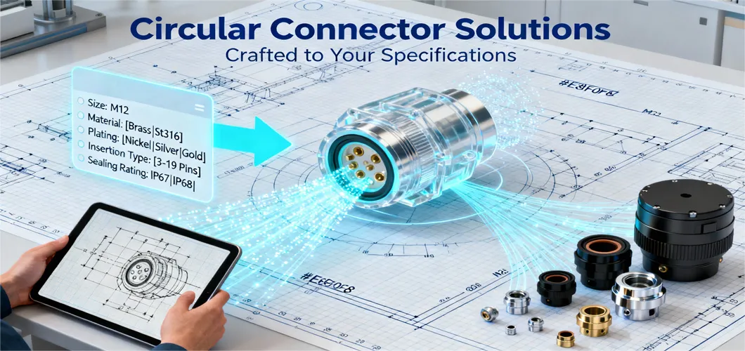 Tipos de Ensamblaje Conector Circular