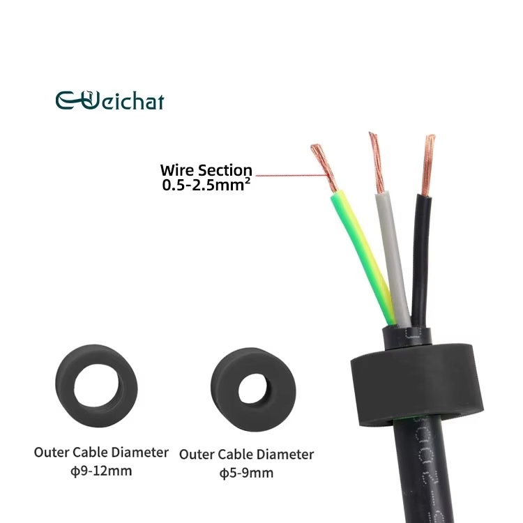 Iluminación LED exterior a prueba de agua Conector Tipo T IP68 Corriente nominal Diseño sin tornillos 16A