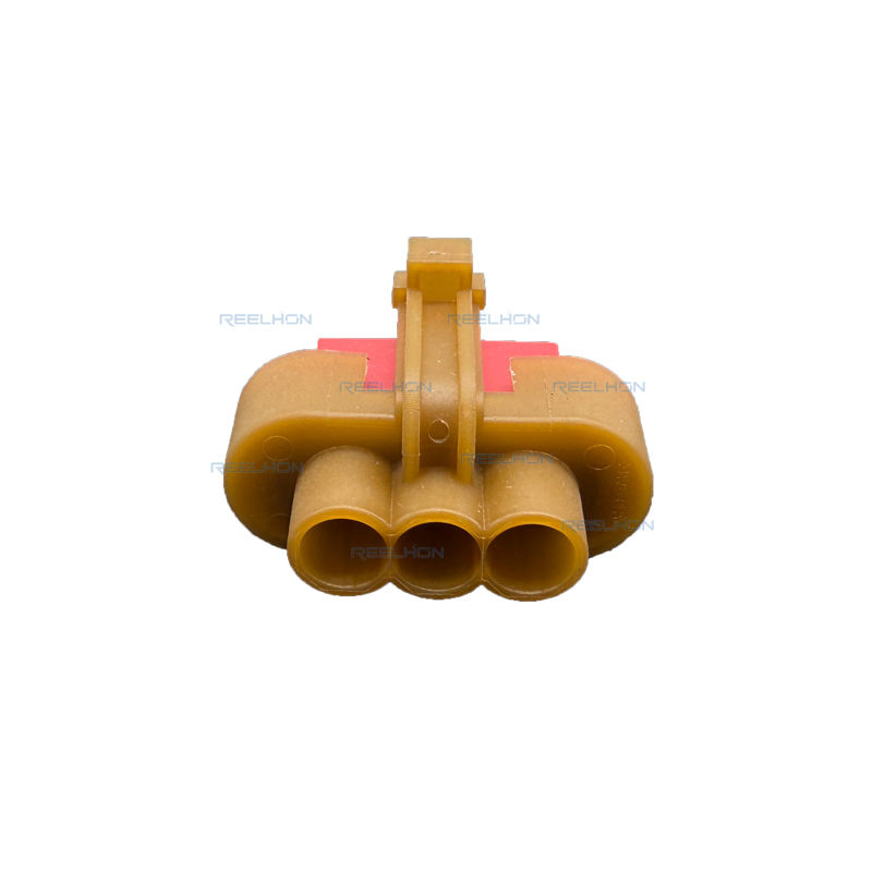 Rh7032ya-4.8-21 3 Pin IP67 Impermeable PA6 Conector Automotriz 4.8mm Terminal para Arnes de Cableado de Vehículo