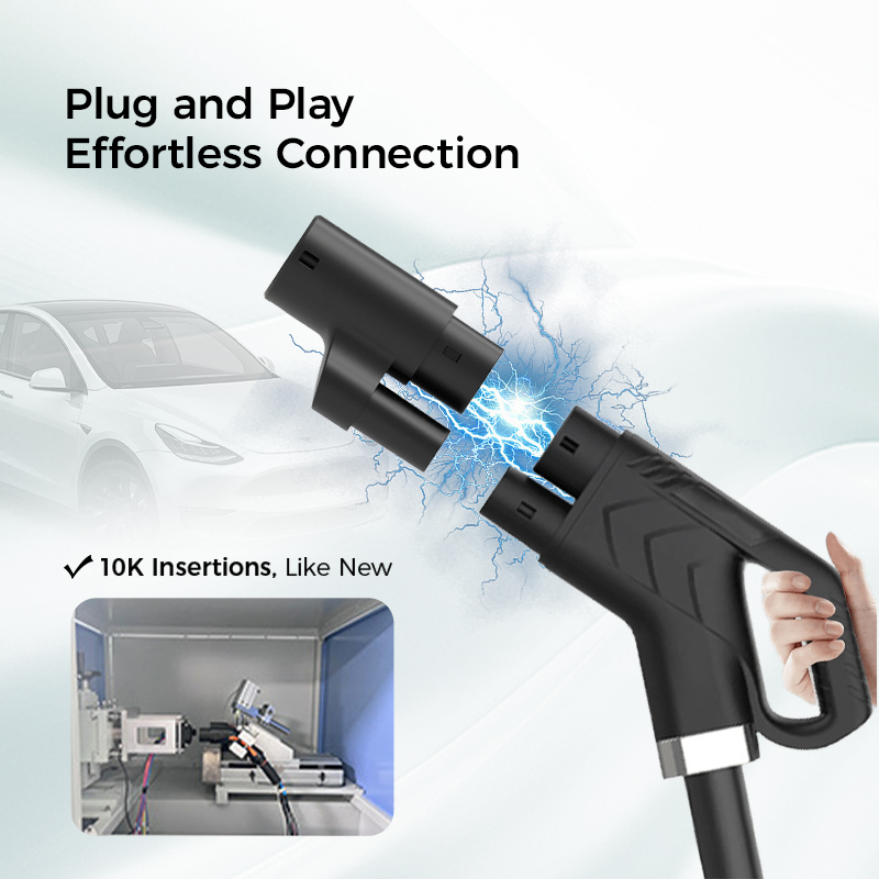 Adaptador de conector Evse IEC-62169 CCS2 para Type2 carga de vehículos eléctricos