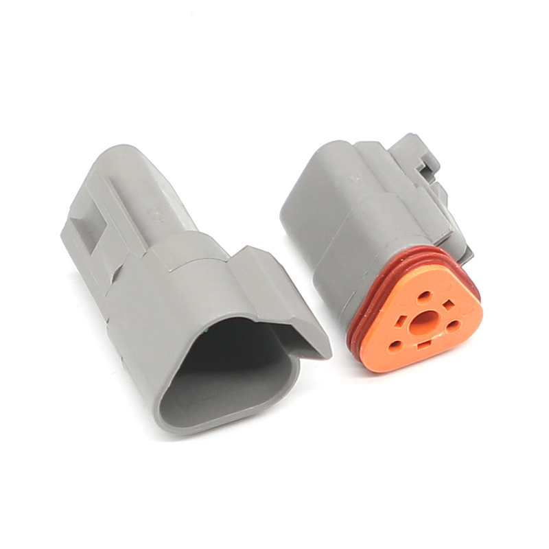 2/3/4/6/8/12pin Conectores de alta calidad a prueba de agua de la serie Dt, conectores automotrices macho y hembra, venta directa de fábrica de conectores para automóviles Dt04 Dt06
