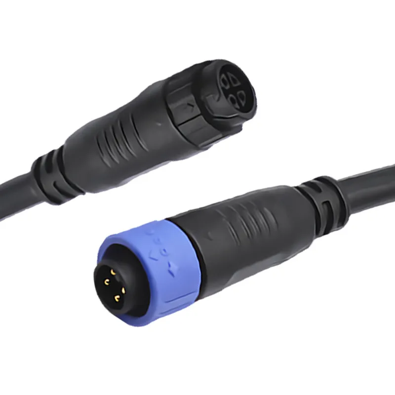 2/3/4/5/6/7/8pin M16 Cables de extensión rápidos de iluminación Conector de cable