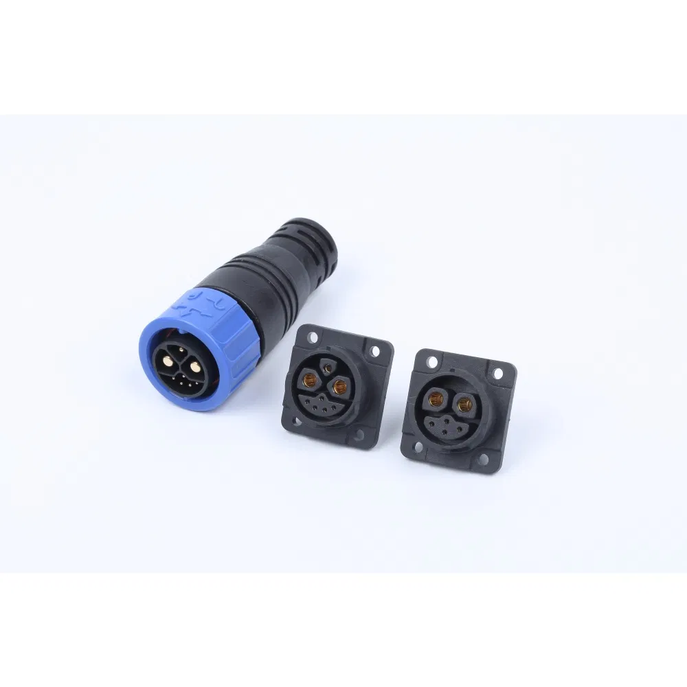 2 Pin de alta tensión IP67 Conector de motor impermeable para sistemas de baterías de litio
