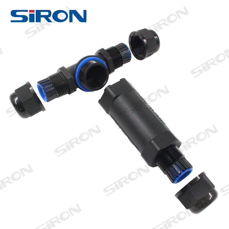 Siron H630 Cable de Alimentación Eléctrica 3 Pin 4pin para Uso en Iluminación LED Exterior o Subacuática IP68 Conector Impermeable