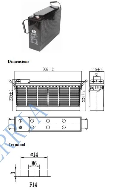 Sistema de Telecomunicaciones de Terminal Frontal 12V 100ah con Buena Calidad