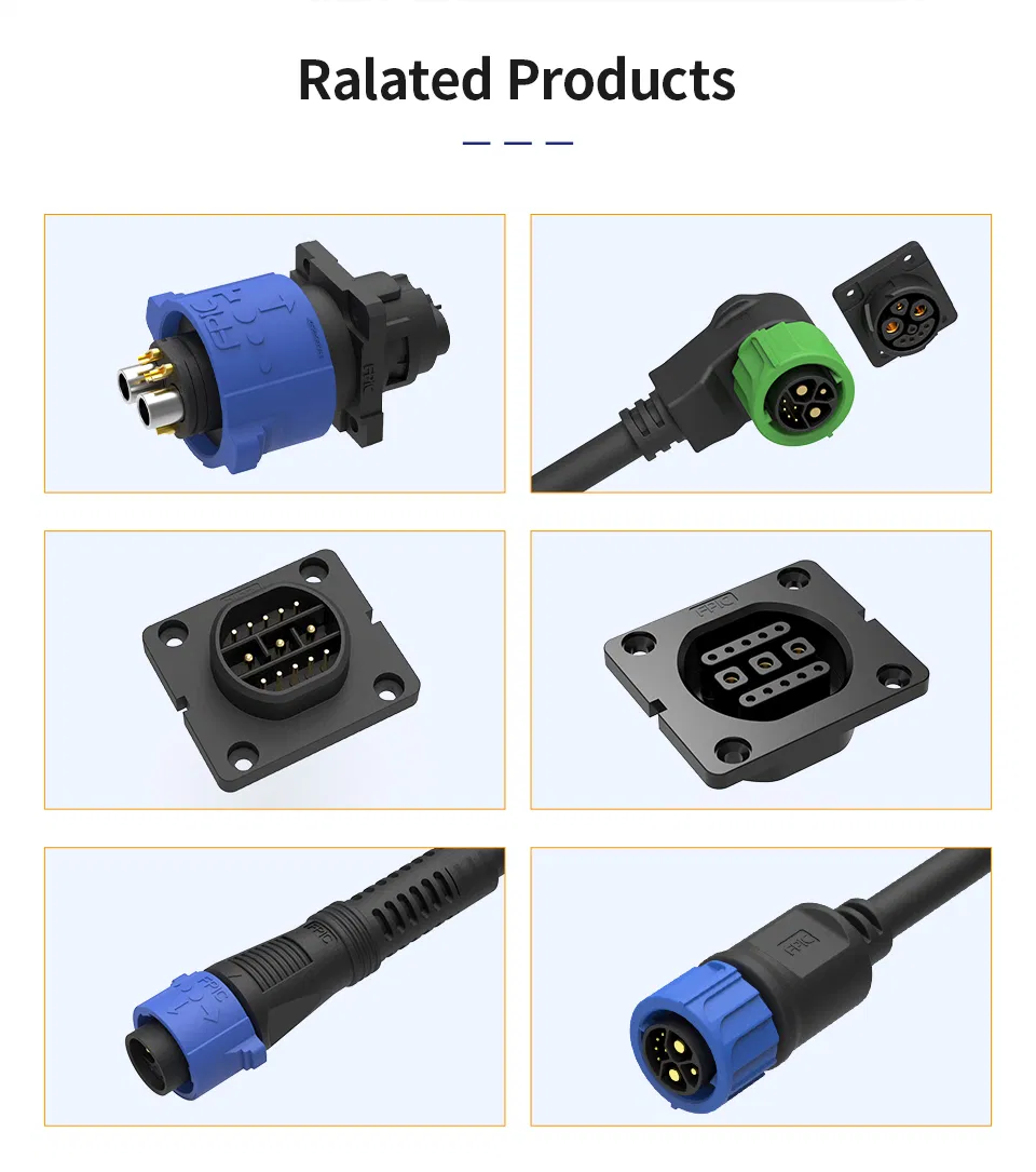 Conector de puerto de carga de batería de litio para vehículo eléctrico de bicicleta eléctrica de China