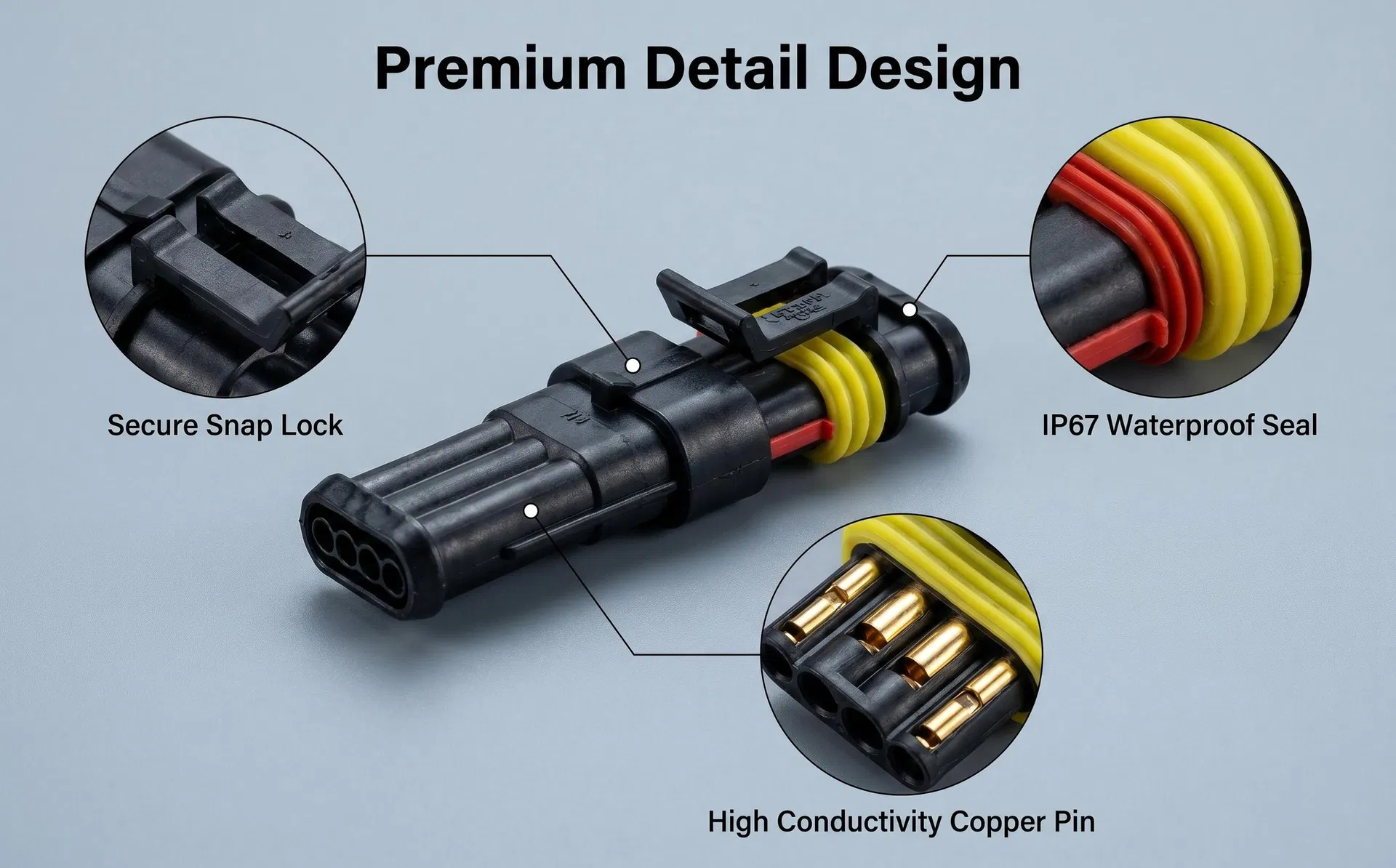 Especificaciones técnicas del conector