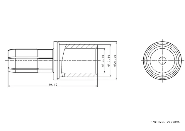 Conector vista posterior