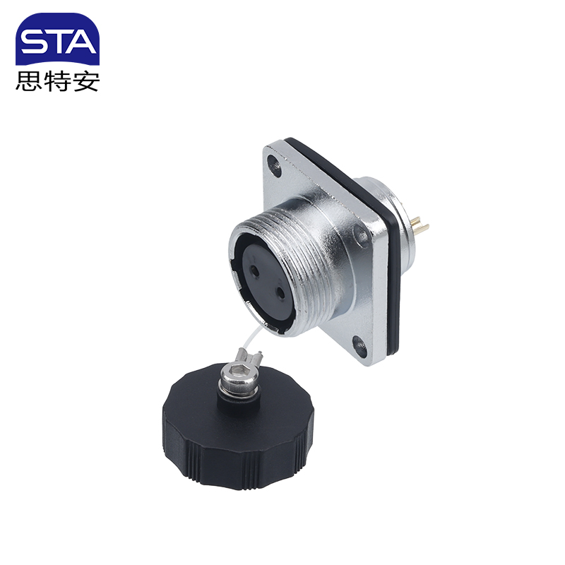 2/3/4/5/6/7/8/9/10/12/14 Pin Ws20 Conector Circular Metálico Femenino ODM/OEM para Equipos Automotrices