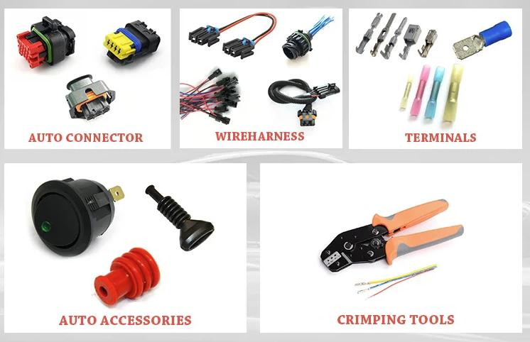 Carcasa de Conector Automotriz, Parte# 6520-0348 Piezas de Auto para Vehículo Eléctrico Automotriz/Coche Eléctrico