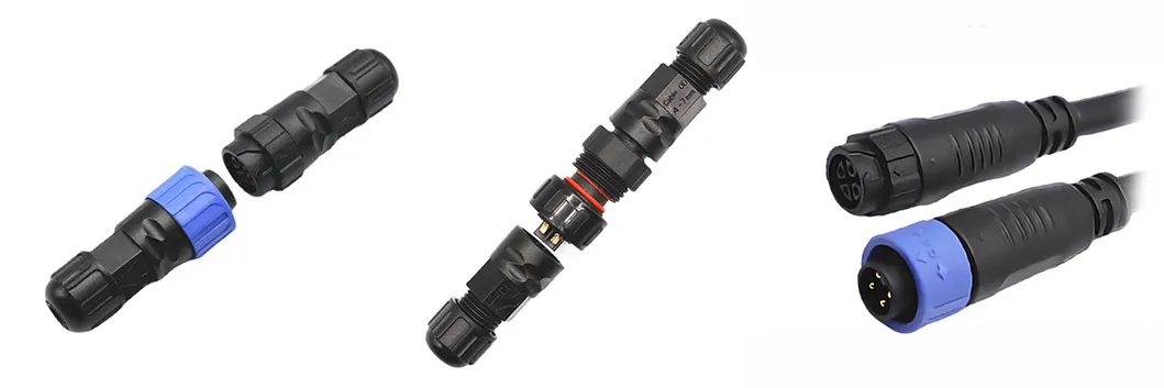 2/3/4/5/6/7/8pin M16 Cables de extensión rápidos de iluminación Conector de cable