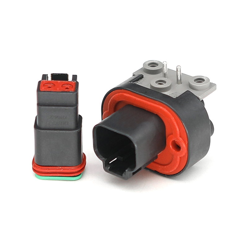 2/4/6/8/12pin Dt13 Conector Automotriz Impermeable Dt Con Ángulo Recto Montaje en PCB Enchufe de Cable a Placa Venta Directa de Fábrica