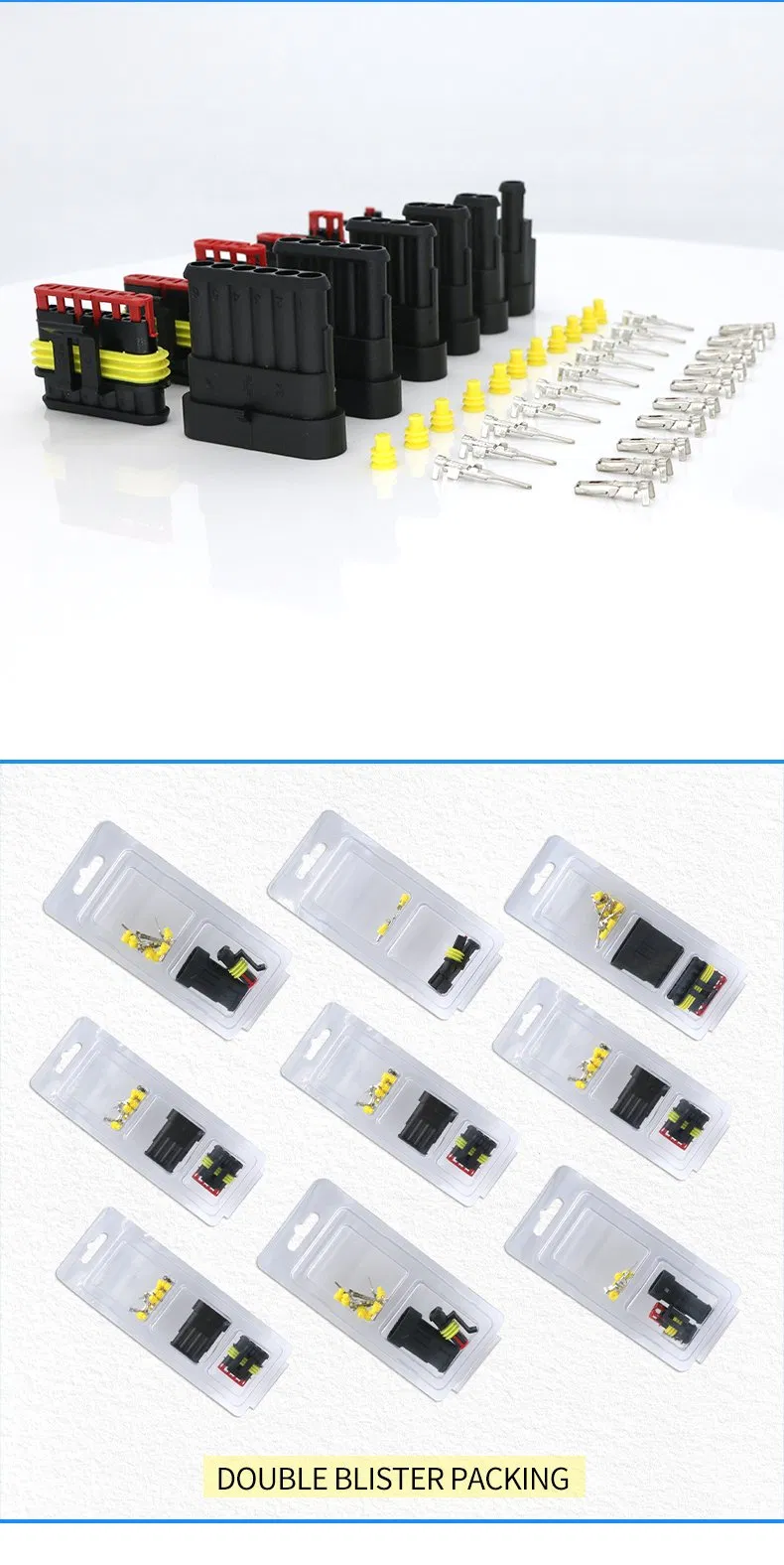 Conector 1.5mm Faros de coche Sistema de audio Plug-and-Play Arnés personalizado 1/2/3/4/5/6pin