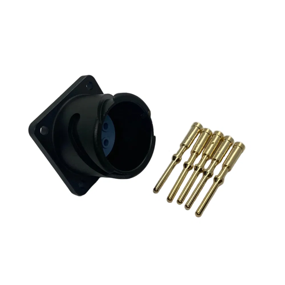 Conector de soldadura dorado macho de panel montado de Amphenol Vg95234 3102A 18s-11 5pin con crimpado