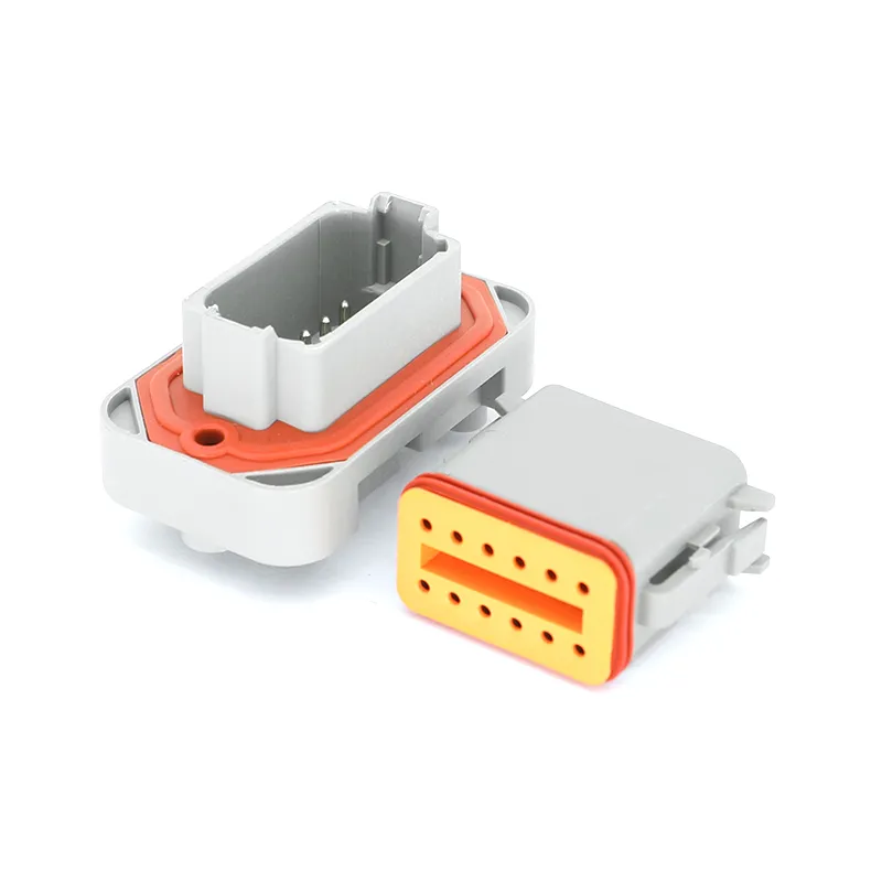 2/4/6/8/12pin Dt15 Conector Automotriz Impermeable Dt Pin Recto Montaje PCB Cabeza Cable a Placa Enchufe Socket Venta Directa de Fábrica