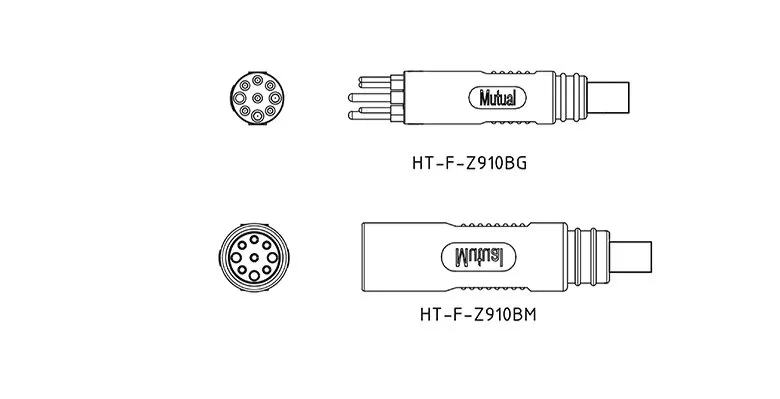 Cable a Cable 9pin Motor Impermeable Connector9 para E-Bike Suministro Directo de Fábrica