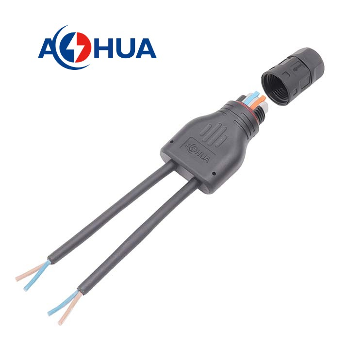 Conector de iluminación de invernadero interior ODM tipo Y con fijación rápida por tornillo divisor 1 en 2/3/4/5 formas de salida, conector a prueba de agua para lámpara de crecimiento de plantas