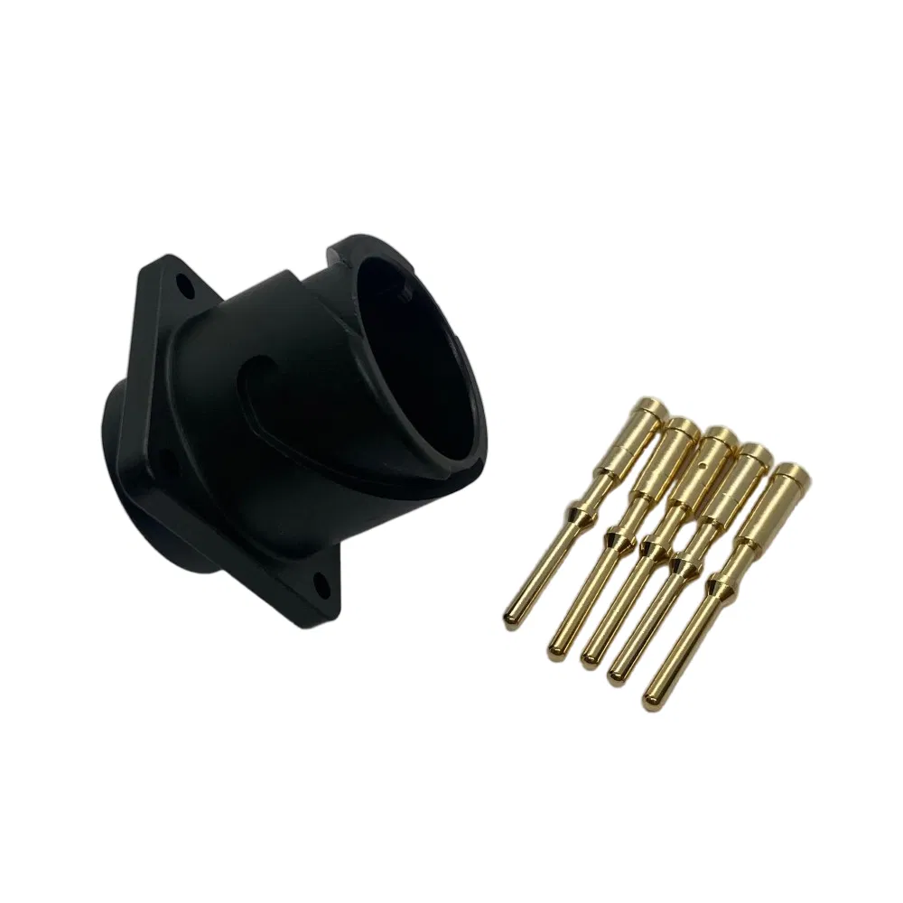 Conector de soldadura dorado macho de panel montado de Amphenol Vg95234 3102A 18s-11 5pin con crimpado