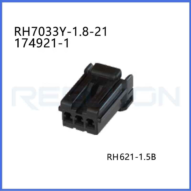 174921-1 3 Pin IP67 Impermeable PA6 Conector Automotriz 1.8mm Terminal para Arnes de Cableado Sellado