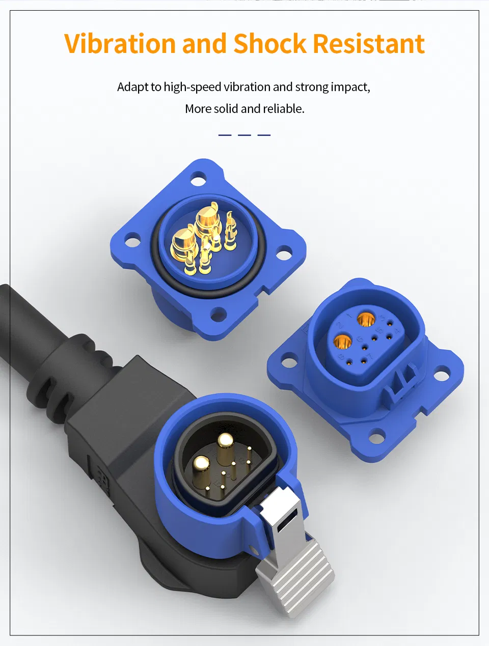 Conector de puerto de carga de batería de litio para vehículo eléctrico de bicicleta eléctrica de China