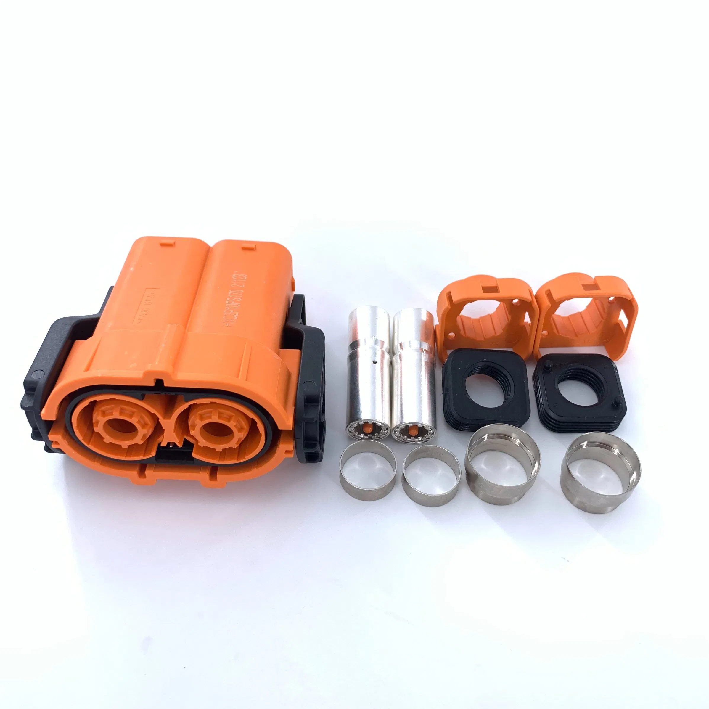 Conector de Sistemas de Conexión Automotriz Amphenol Hvc2p10fs170 Alta Tensión, Alta Corriente, 35mm2~70mm2 Cable, Blindado de Metal, Hvil