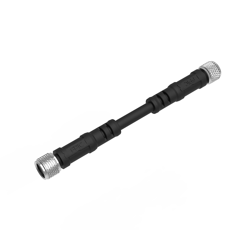 OEM ODM 3 4 5 6 8 12 Pin Macho Hembra Enchufe Metal Circular Sensor Pasacables Cable Impermeable IP68 Cable Moldeado M12 Conector
