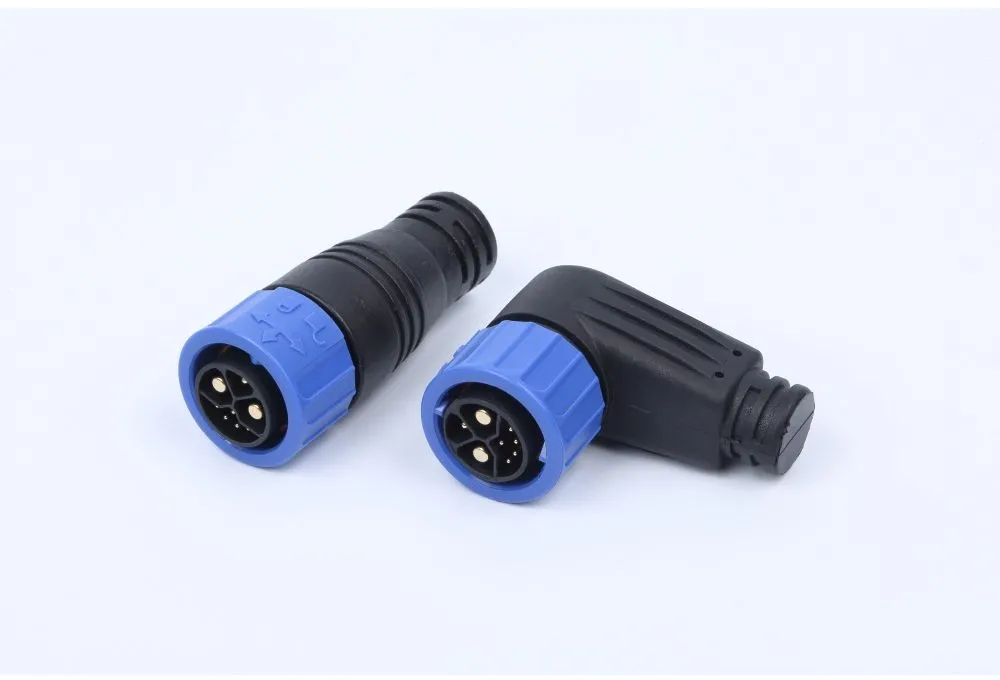 2 Pin de alta tensión IP67 Conector de motor impermeable para sistemas de baterías de litio