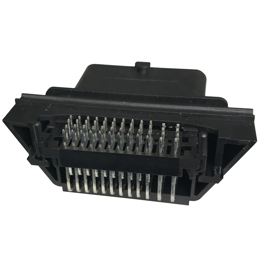 Conector vertical de encabezado PCB de ECU automotriz Molex Wire to Board CMC 48 Vie vista trasera