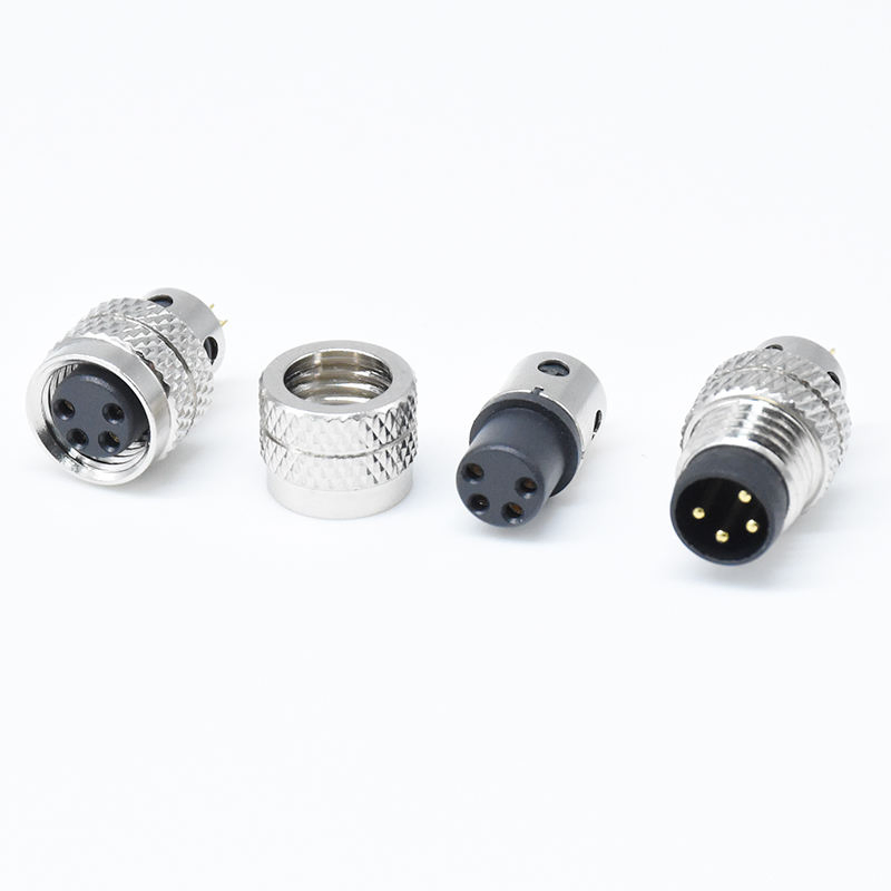 M8 4p Conector de inyección moldeada hembra para sensor 4pin Conector eléctrico automotriz a prueba de agua M8 Conectores de cable moldeados