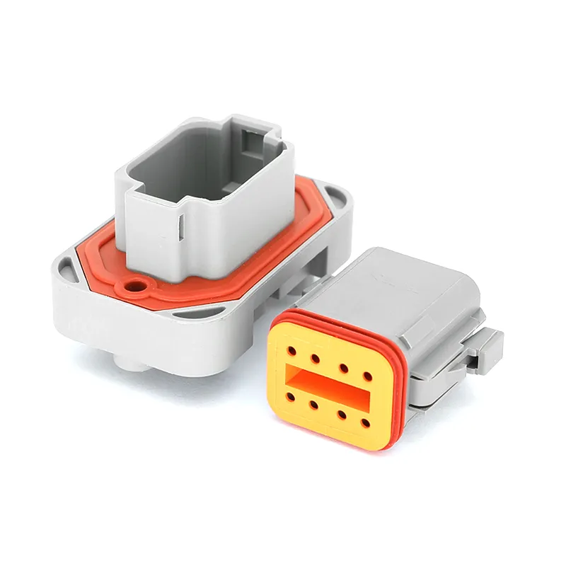 2/4/6/8/12pin Dt15 Conector Automotriz Impermeable Dt Pin Recto Montaje PCB Cabeza Cable a Placa Enchufe Socket Venta Directa de Fábrica