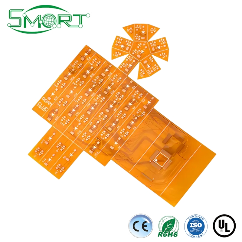 Placa de circuito impreso flexible de iluminación automotriz personalizada de alta fiabilidad, luz trasera de doble cara