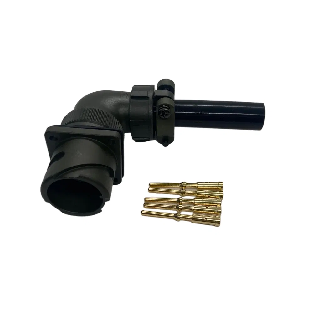 Vg95234 3100A 90 Grado 18s-11 5pin Conector de montaje en panel con enchufe de crimpado dorado