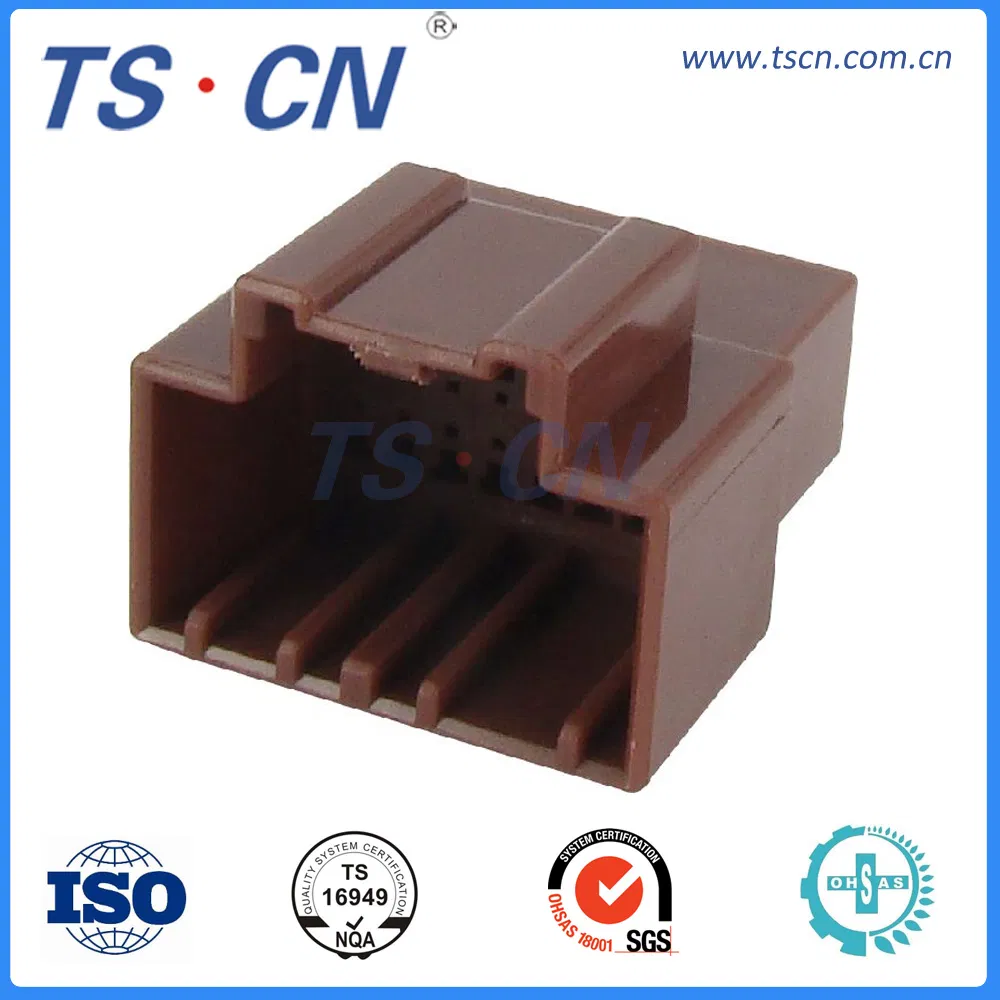 Conector de terminal macho de arnés de cable automotriz de plástico de General Motor Ts2105-16p-11rd