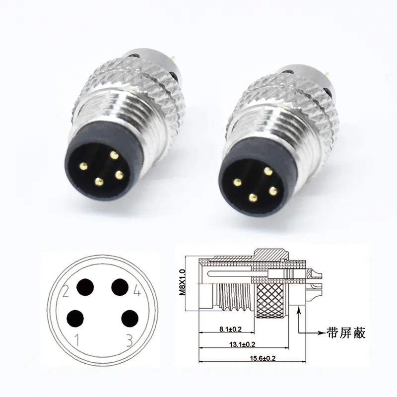 M8 Conector a prueba de agua