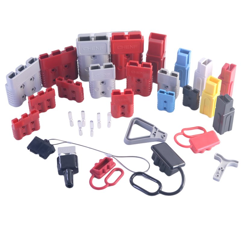 Conector de potencia de carretilla elevadora de doble polo Sb40, Sb50, Sb120, Sb175, Sb350 enchufe de batería de UPS solar PV 40A, 50A, 120A, 175A, 350A conector automotriz