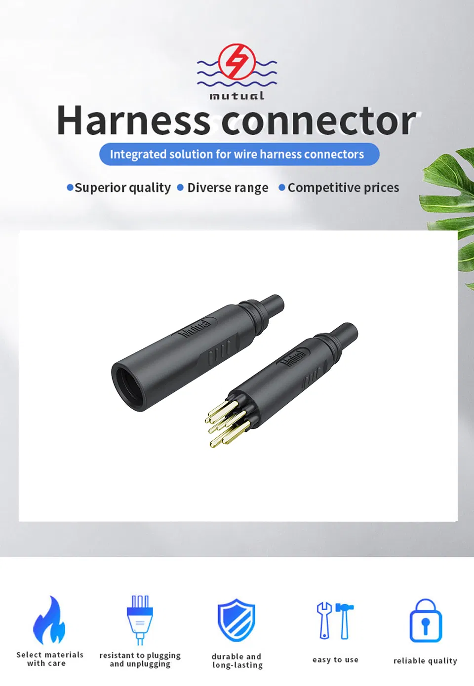 Cable a Cable 9pin Motor Impermeable Connector9 para E-Bike Suministro Directo de Fábrica