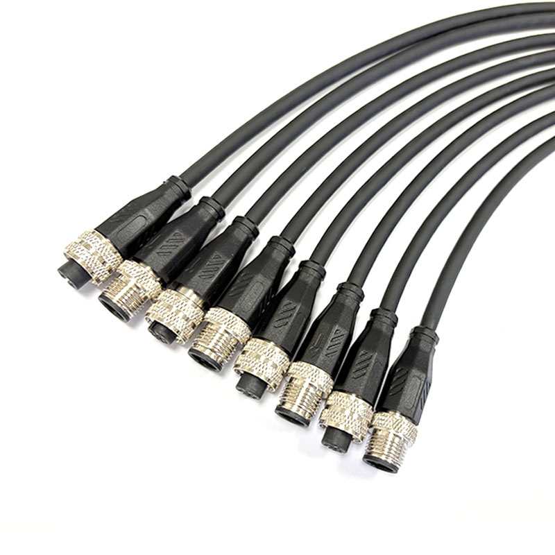 Conectores Eléctricos Automotrices M12 Conectores de Sensor Macho y Hembra