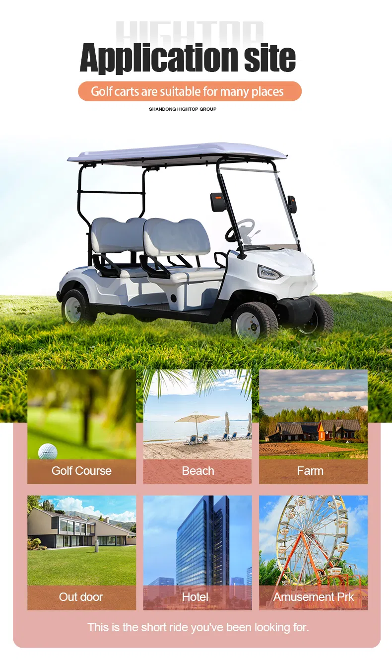 Fornecimento Direto de Fábrica Carro Elétrico de Golfe Personalizável Veículo Carrinho de Golfe Certificado CE