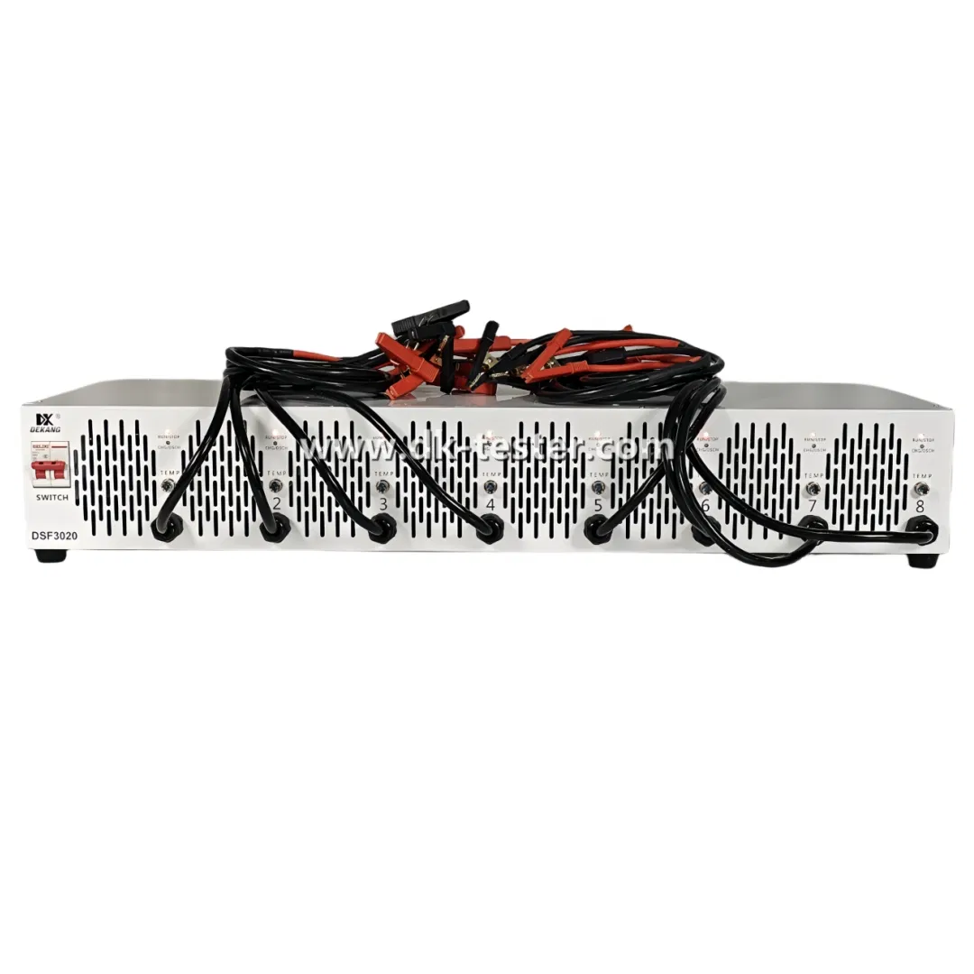 8 Canal 34V 30A Equipamento de Teste de Capacidade de Bateria de Armazenamento Solar para Carrinho de Golfe com Ciclo Automático de Carga e Descarga