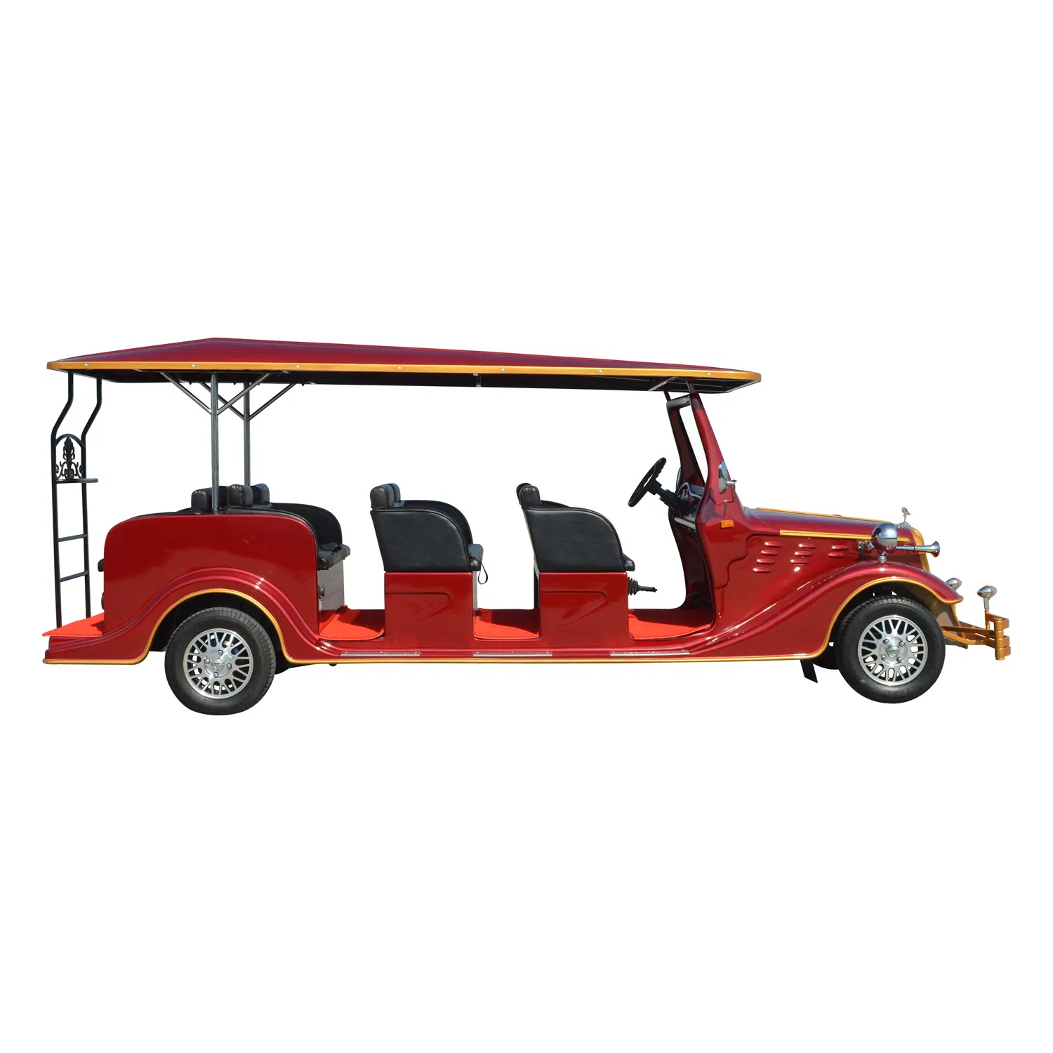 4 Carrinho de Golfe Elétrico Clássico com Bateria de Lítio e Potente Tração nas Quatro Rodas