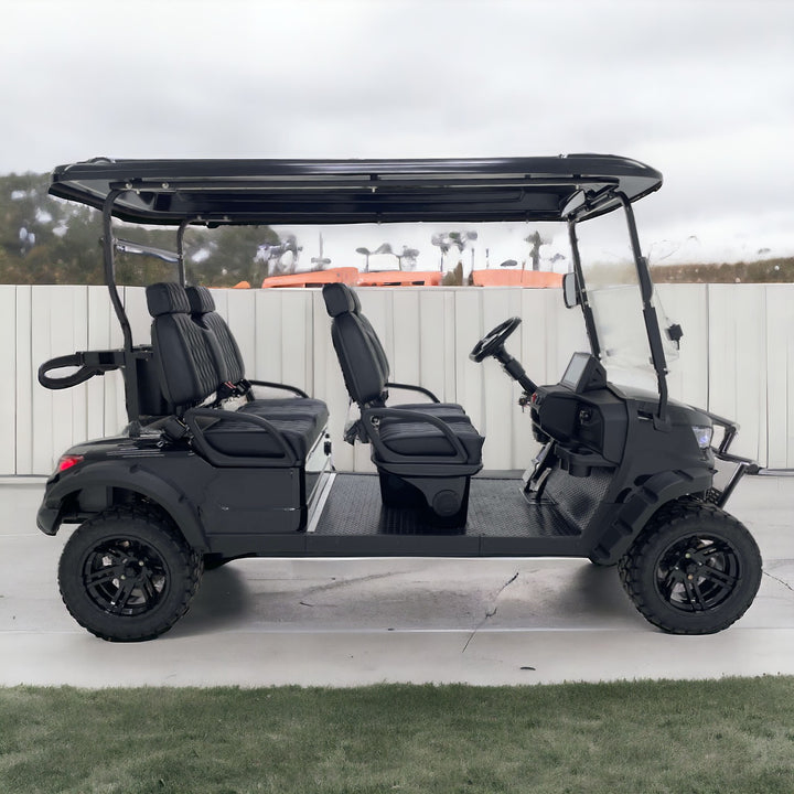 Carrinho de Golfe Elétrico Tongcai &amp; Kepler 4+2 com Display Digital Smart Dash GPS, Ideal para Resorts, Passeios e Gestão de Frotas