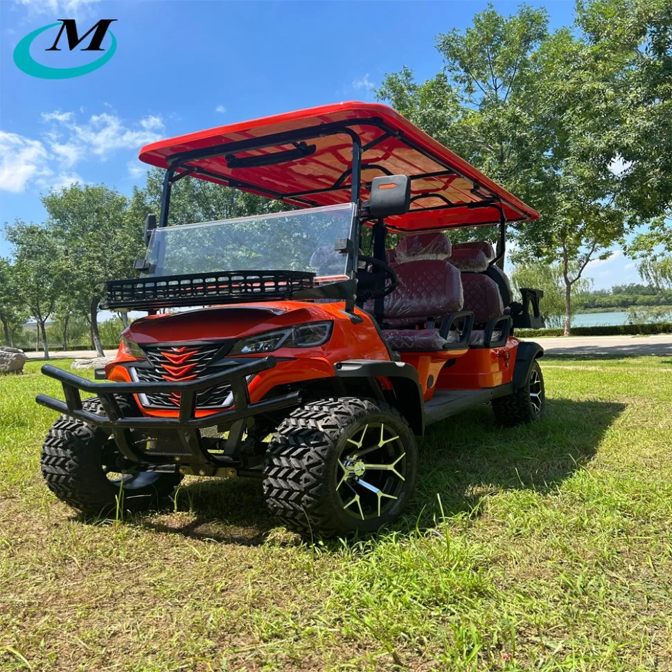 Preços 4WD Mini Club Legal na Rua 48V 60V 72V Elétrico com 2 Assentos 4 Assentos 6 Assentos Veículo de Litio para Bateria, Pneus Off Road, Buggy de Caça Elevado à Venda