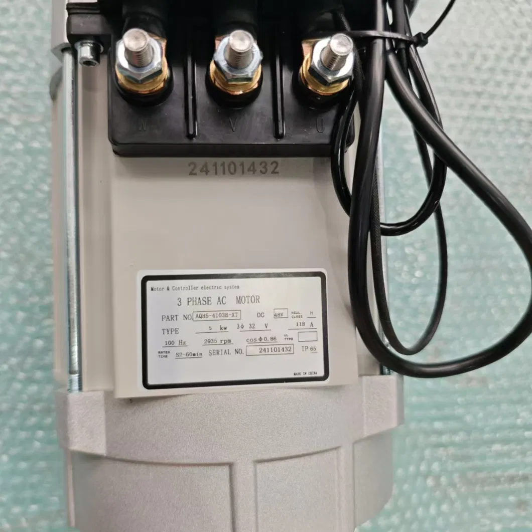 Carrinho de Golfe 48V 5kw Kit de Conversão Elétrica Aqh5-4103b-Xt Motor AC com Freio 19 Dentes