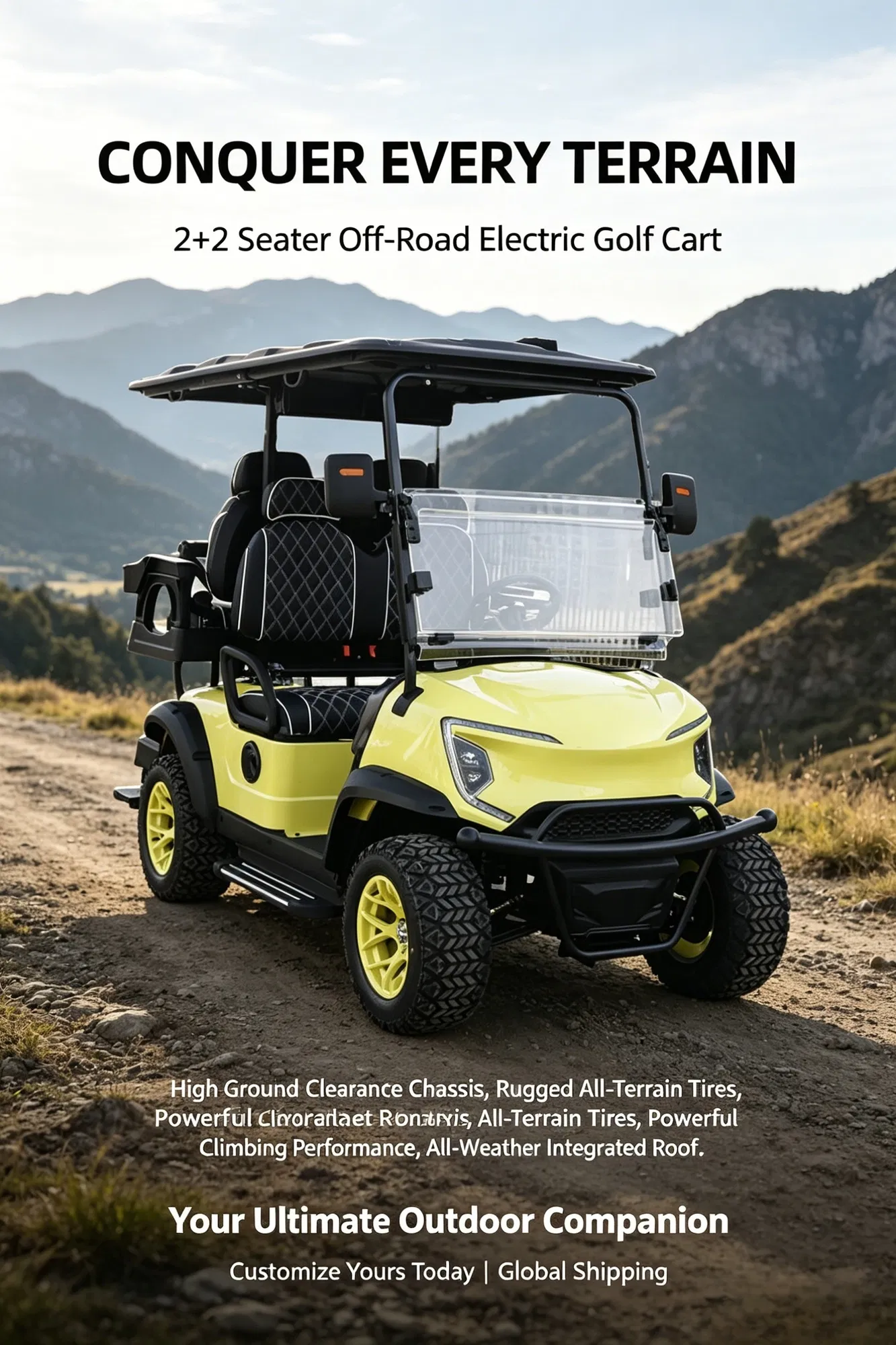 Acessórios Personalizados para Carrinhos de Golfe Elétricos para Eficiência de Transporte Costeiro