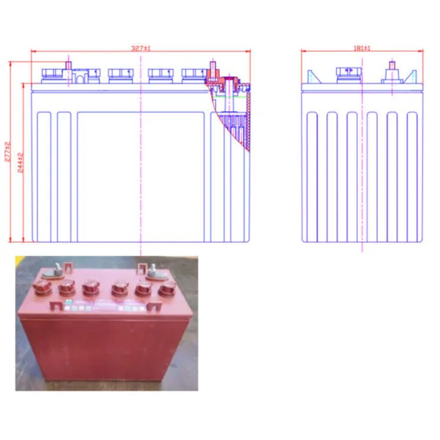 Bateria de 12 V do veículo elétrico (EV)